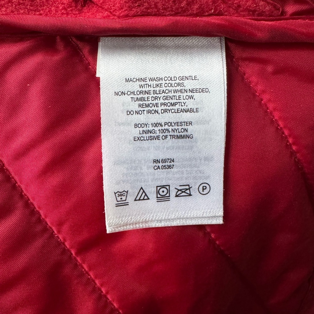 New Columbia Fleece Vest Outdoor Fall Hiking Winter Layer Travel Preppy Red S - Picture 6 of 7